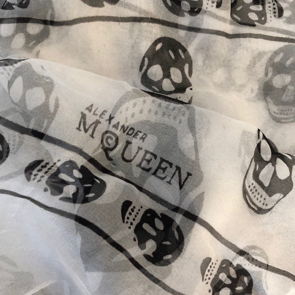 Alexander McQueen Silk Skull Scarf